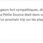 Thierry nous a laissé un gentil message