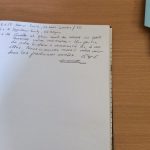 Notre passage signé, à jamais, sur le livre d'or